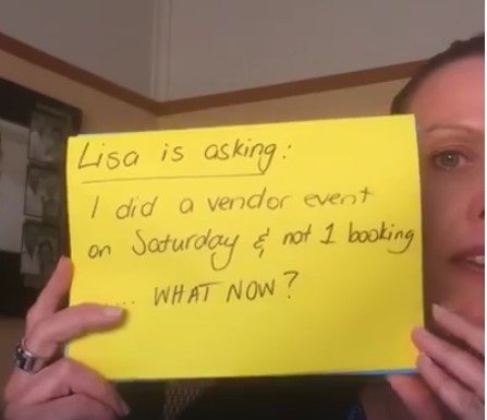 LISA - Not 1 booking at a Market - what now